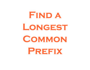 Find a Longest Common Prefix for multiple string using Java