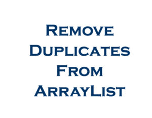 Remove duplicates from Array in Java