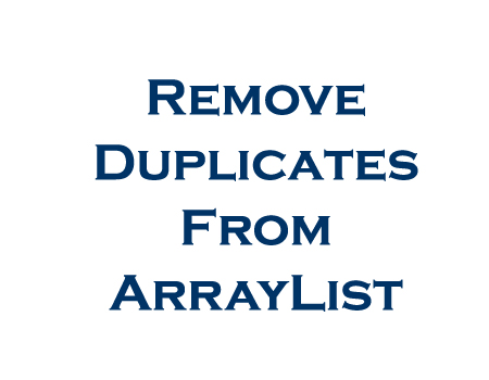 Remove duplicate from Array