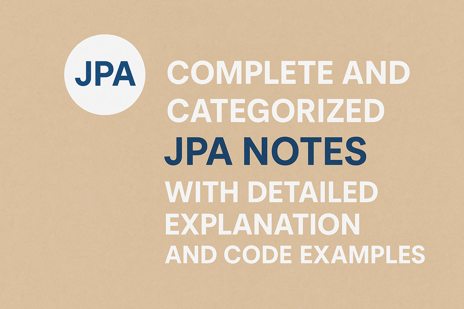 jpa tutorial